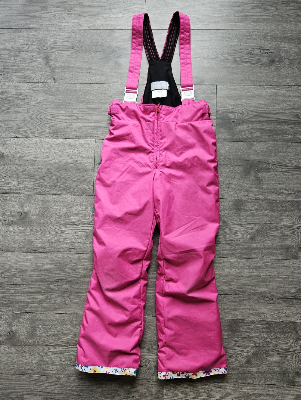 😯 $25 ‼️Vintage Phenix Girls Pink Snow Bib Overalls - Size 6-10